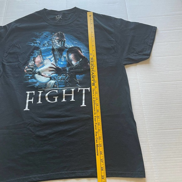 Street Fighter Mortal Combat T-Shirt Size XL Black - Picture 6 of 8